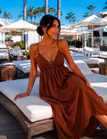 Elodie Long Dress Terracota