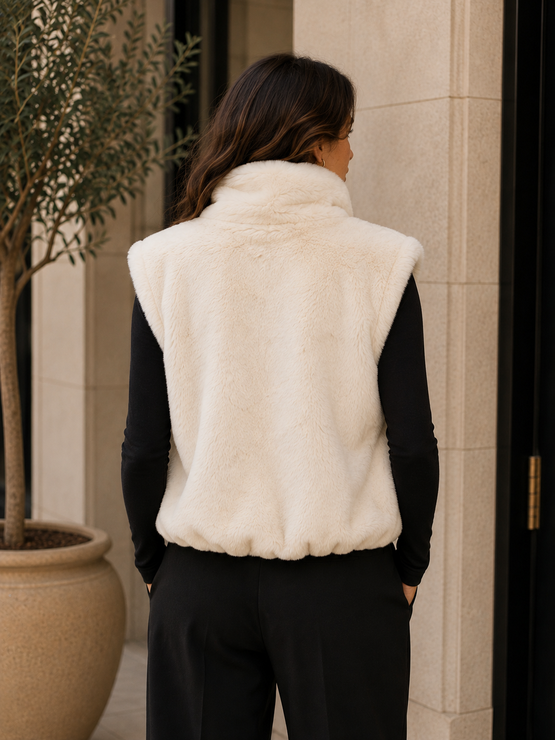 Odette bodywarmer wit