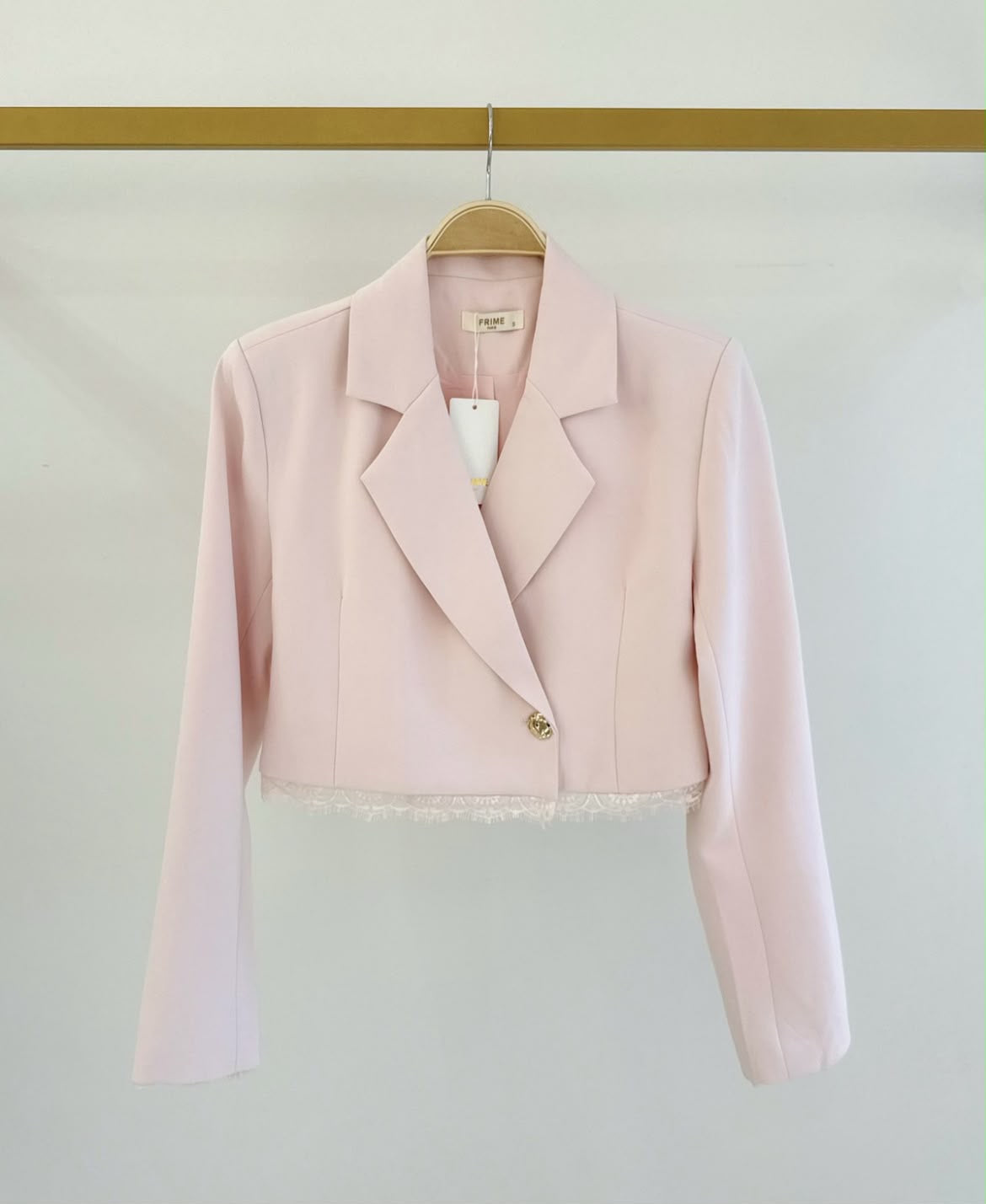 Lacey Blazer Top Pink