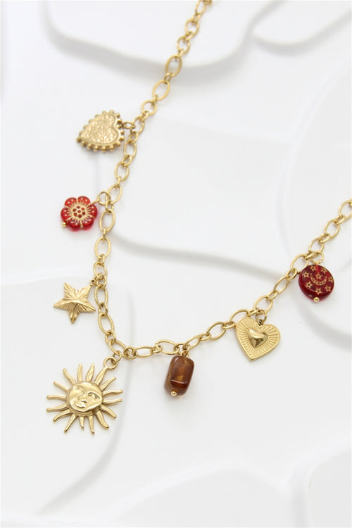 Amore Soleil Charm Necklace