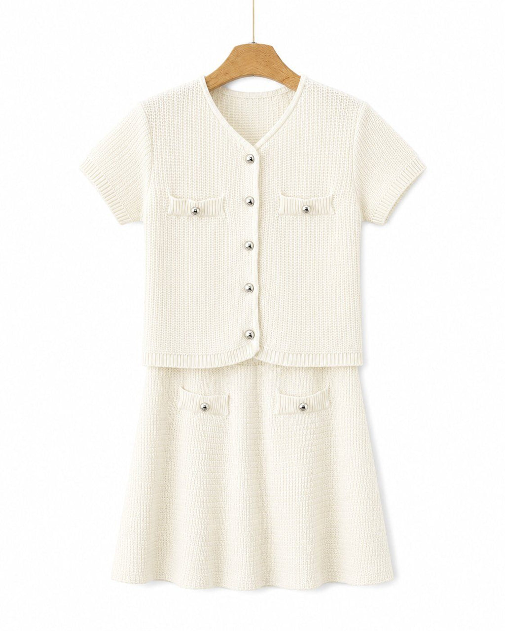 Elise set rok + pull met korte mouwen