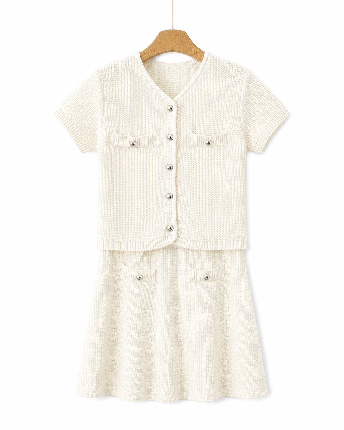 Elise set rok + pull met korte mouwen