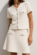 Elise set rok + pull met korte mouwen