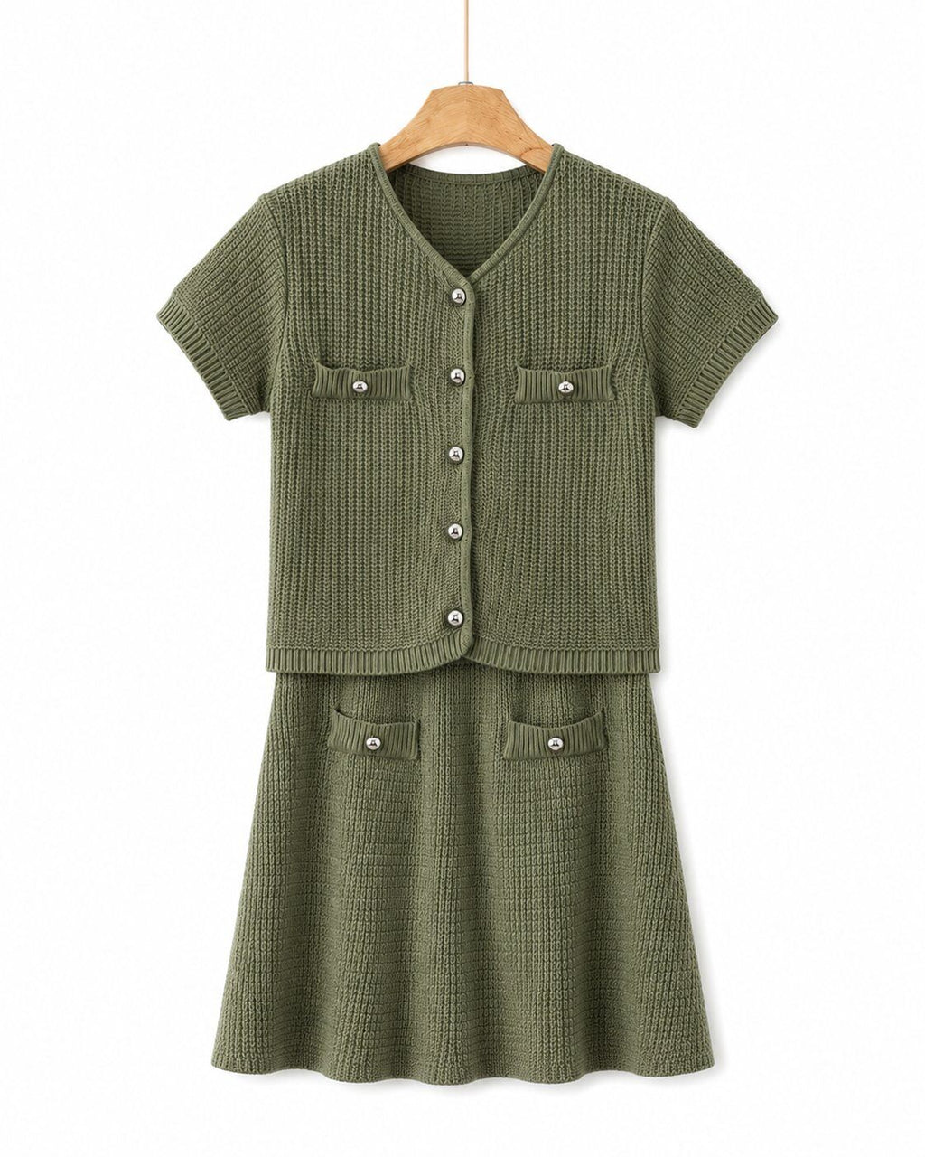 Elise set rok + pull met korte mouwen