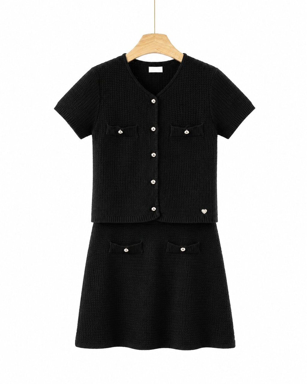 Elise set rok + pull met korte mouwen