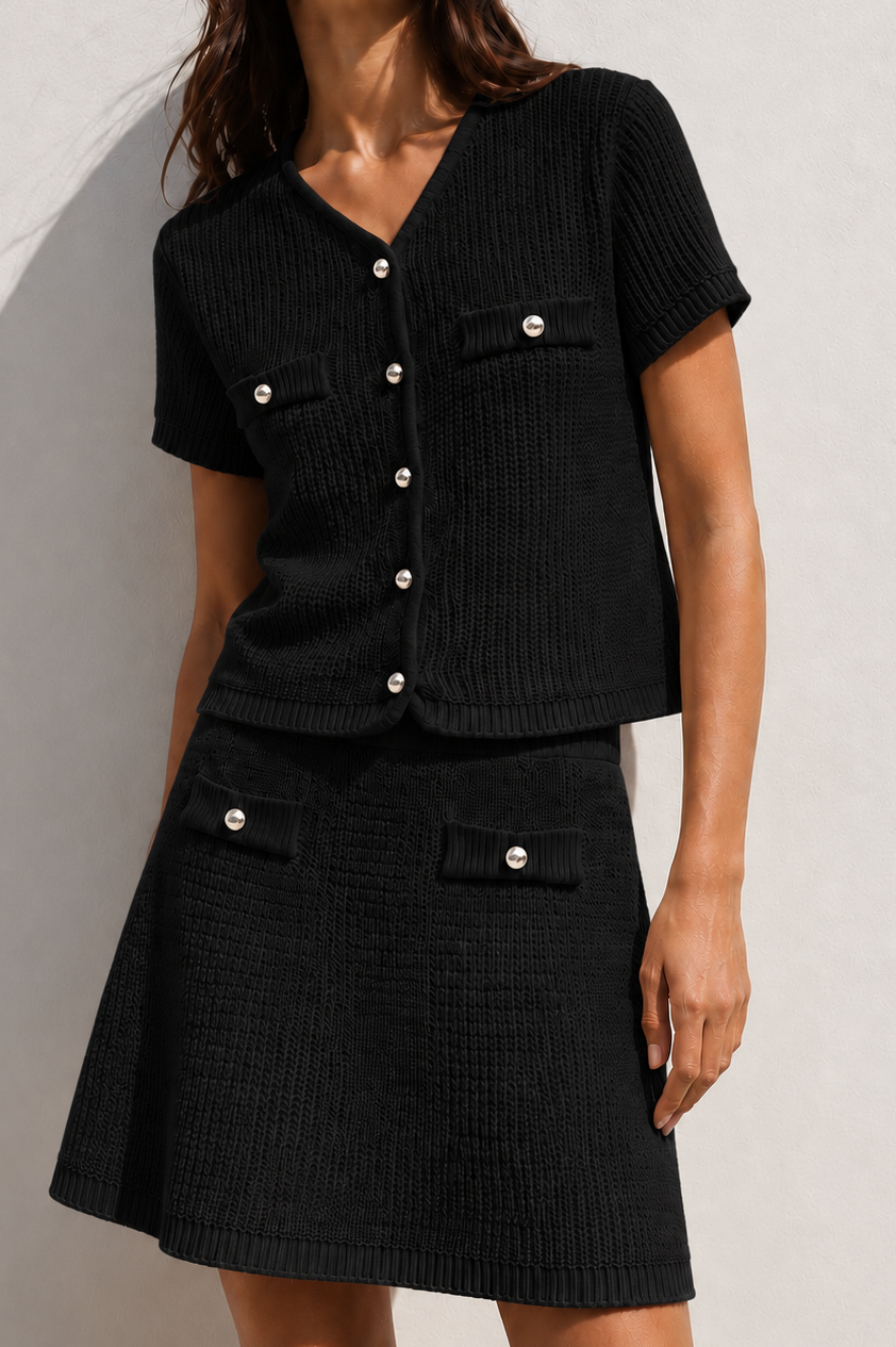 Elise set rok + pull met korte mouwen