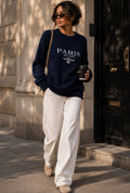 Oui Paris Sweater Navy