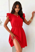 Rosy Dress Red